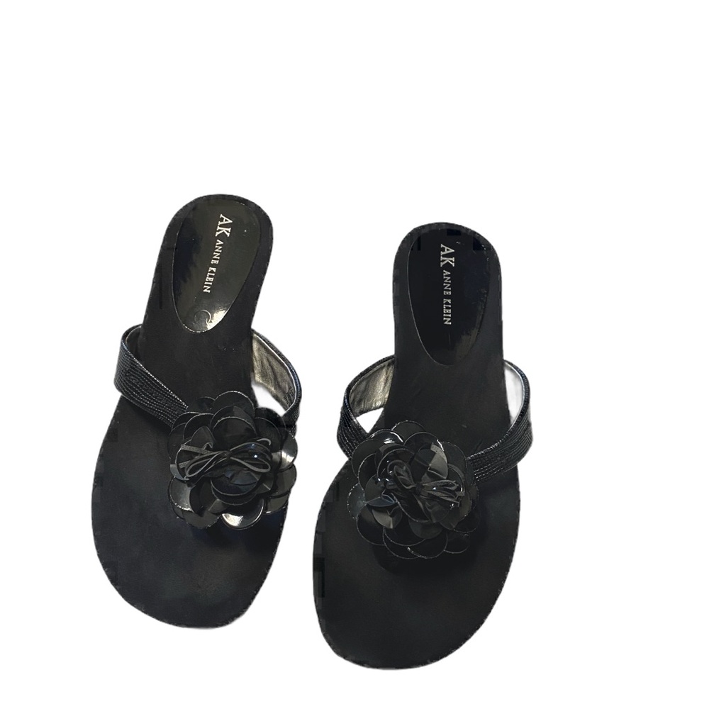 Anne Klein black sandals size 7.5